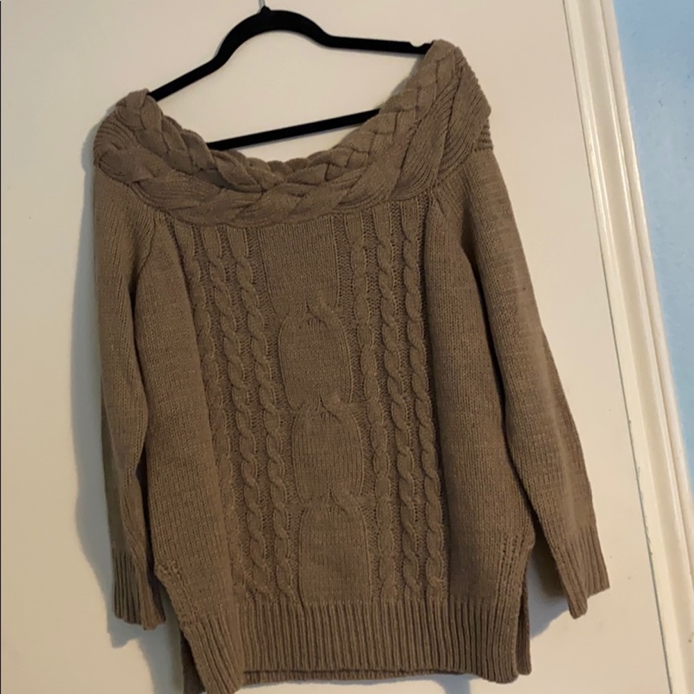 Off the shoulder sweater